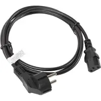 Lanberg Power cable CEE 7/7 - IEC 320 C13, 1.8m, black (CA-C13C-10CC-0018-BK)