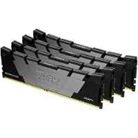 Kingston 64GB (4 x 16GB) FURY Renegade DDR4, 3600MHz, CL16, 1.35V, musta/harmaa