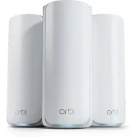 Netgear Orbi 770 -mesh WiFi -järjestelmä, Wi-Fi 7, BE11000, Tri-band, 3 kpl, valkoinen
