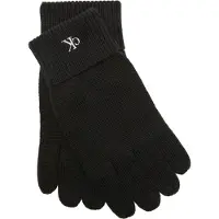 Calvin Klein Ck Fine Rib Gloves - Black - ONE SIZE