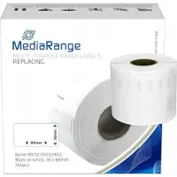 MediaRange ge Schriftband 36x89mm schw/weiß Dymo 99012/S0722400 260Stk (MRDY99012)