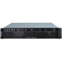 Inter-Tech IPC 2U-2404S, Teline, Palvelin, Musta, Hopea, mikro ATX, Mini-ITX, Terästä, 2U (88887190)