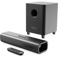 Majority Naga 40 Plus Bluetooth Soundbar + Wireless Sub - Black
