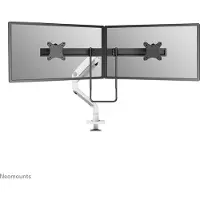 NeoMounts 17-32" x2 NEXT ONE Desk Mount with Crossbar, näyttövarsi pöydälle kahdelle näytölle, valkoinen