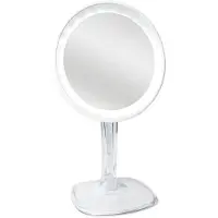 Uniq Halo LED-peili Ladattava 10 x suurennuksella – Valkoinen