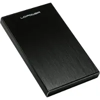 LC-Power LC-25U3-Becrux, 2.5", SATA, Serial ATA II, Serial ATA III, 5 Gbit/s, Musta