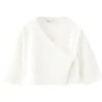 Mango Openwork Knit Cardigan - White - 0-1M