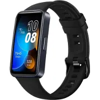 FIXED älykellon silikoniranneke, Huawei Band 8 / 9, musta