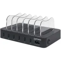 Manhattan 6-porttinen USB-latausasema 50W kokonaisteholla