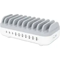 Manhattan 10-porttinen USB-latausasema 120W kokonaisteholla