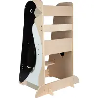 Small Foot - Wooden Learning Tower Penguin Wild Life 92cm