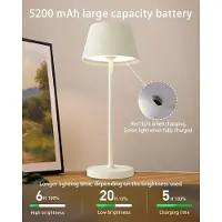 Hobby Hall Langaton ladattava LED pöytävalaisin, 2 kpl