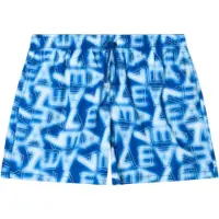 EA7 for man. 7M001715_AF21250 Blue Graphic Series logo print swimsuit (XL), Beachwear, Polyester