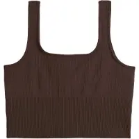 Aim'n Ribbed Seamless Shaping Bralette - Brown - L