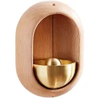 Jojomino Dopamine Japanese Wooden Entrance Door Bell Decorative Wireless Bird Wind Chime Home Decor Home Opening Hanging B