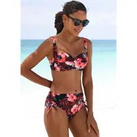 LASCANA Bikinitoppi kuusi / koralli / fuksia