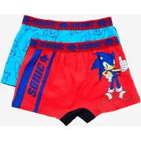 Sonic Boxer Alushousut 2-pack, Moniväriset, 122