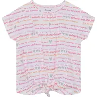 Minymo T-Shirt Ss Aop - White - 98