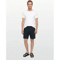 Knowledge cotton apparel Fig Comfort Poplin Shorts - Navy - S
