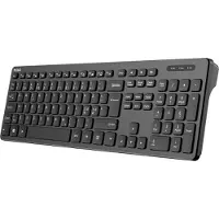Deltaco – Fullsize wireless membrane keyboard with volume media keys (TB-122-1S)