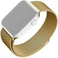 FIXED älykellon mesh-ranneke, Apple Watch 42 / 44 / 45 / 49 mm, kulta
