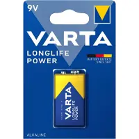 Varta -4922/1, Kertakäyttöinen akku, 9V, Alkali, 9 V, 1 kpl, Sininen, Kulta (04922121411)