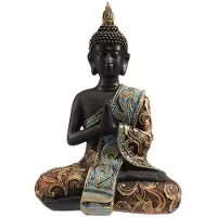 Jojomino Buddha Statue Thailand Sculpture Resin Handmade Buddhism Hindu Feng Shui Figurine Meditation Home Decor Ornament