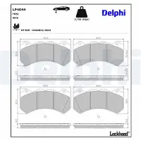 Delphi Jarrupalasarja (4kpl), levyjarru LP4044