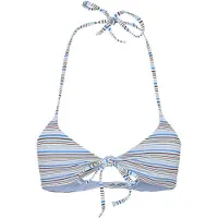 Gina Tricot Front Tie Bikini Top - Blue - XL