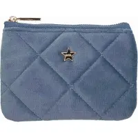 Dark Velvet Quilted Mini Pouch Country Blue