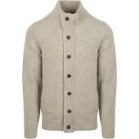 Barbour Men's Elbow-Patch Cardigan New Stone Pitkähihaiset topit XXL