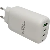 Enjoy 65W pikaverkkolaturi (QC, PD) kahdella USB-C ja yhdellä USB-A liittimellä