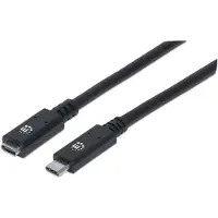 Manhattan SuperSpeed 10Gb/s USB-C jatkojohto (0.5 metriä)