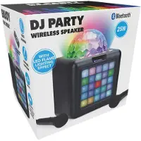 24hShop Langaton karaokekaiutin Bluetoothilla ja LED-liekkiefektillä, 25W