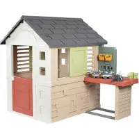 Smoby Life Nature leikkimökki ja puuhanurkka