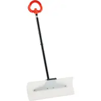 Vevor -lumiaura, 61 cm leveä ulkokäyttöön tarkoitettu lumiaura, jossa ergonominen kahva, HDPE-muoviterä, talvilapiot segmentoidulla kahvalla, kannettava lumenpoistotyökalu ajotielle ja puutarhaleirintä