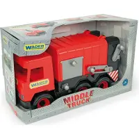 Tigres Middle Truck Garbage truck red 38 cm in box