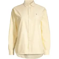 Ralph Lauren for woman. 211B28999003 Yellow Relaxed Fit cotton oxford shirt (XS), Casual, Long sleeve