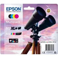 Epson 502XL -mustekasettipakkaus, musta, syaani, magenta, keltainen, 4 kpl
