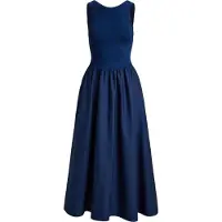 Ralph Lauren Ponte-Bodice Sleeveless Dress - Navy - S