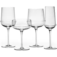 Serax Dune valkoviinilasi 30 cl 4-pakkaus Clear