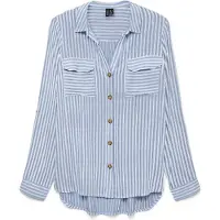 Vero Moda Pusero 'VMBUMPY' vaaleansininen / valkoinen