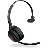 Jabra Evolve2 55 MS Teams -langaton monokuuloke + USB-A-sovitin, musta