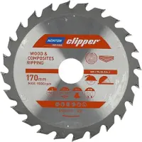 Norton Katkaisuterä puulle 70184608048; 170 mm; 30 mm; 24T