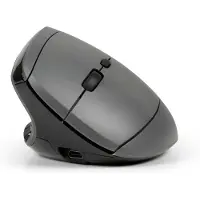 BakkerElkhuizen – BakkerElkhuizen MidWay, Vasenkätinen, Vaakasuuntainen muotoilu, Optinen, RF Wireless + Bluetooth + USB Type-C, 2400 DPI, Harmaa, Musta (BNEMW3MVML)