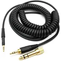 24.Se Äänikaapeli 2.5mm - 3.5+6.35mm Sennheiser HD6 / HD8 / HD7 / HD598 1.5m - Musta