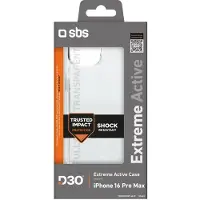 SBS Extreme Active D3O do iPhone 16 Pro Max przezroczyste