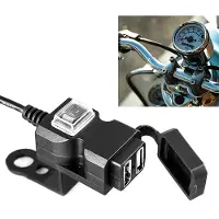 24.Se Vedenpitävä kaksois-USB-portti moottoripyörään 5V 1A/2.1A