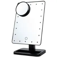 24hShop Meikkipeili, jossa on LED-valo ja 10-kertainen suurennuslasi