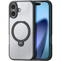 DUX iPhone 17 Aimo Series Kickstand Suojakuori - Musta